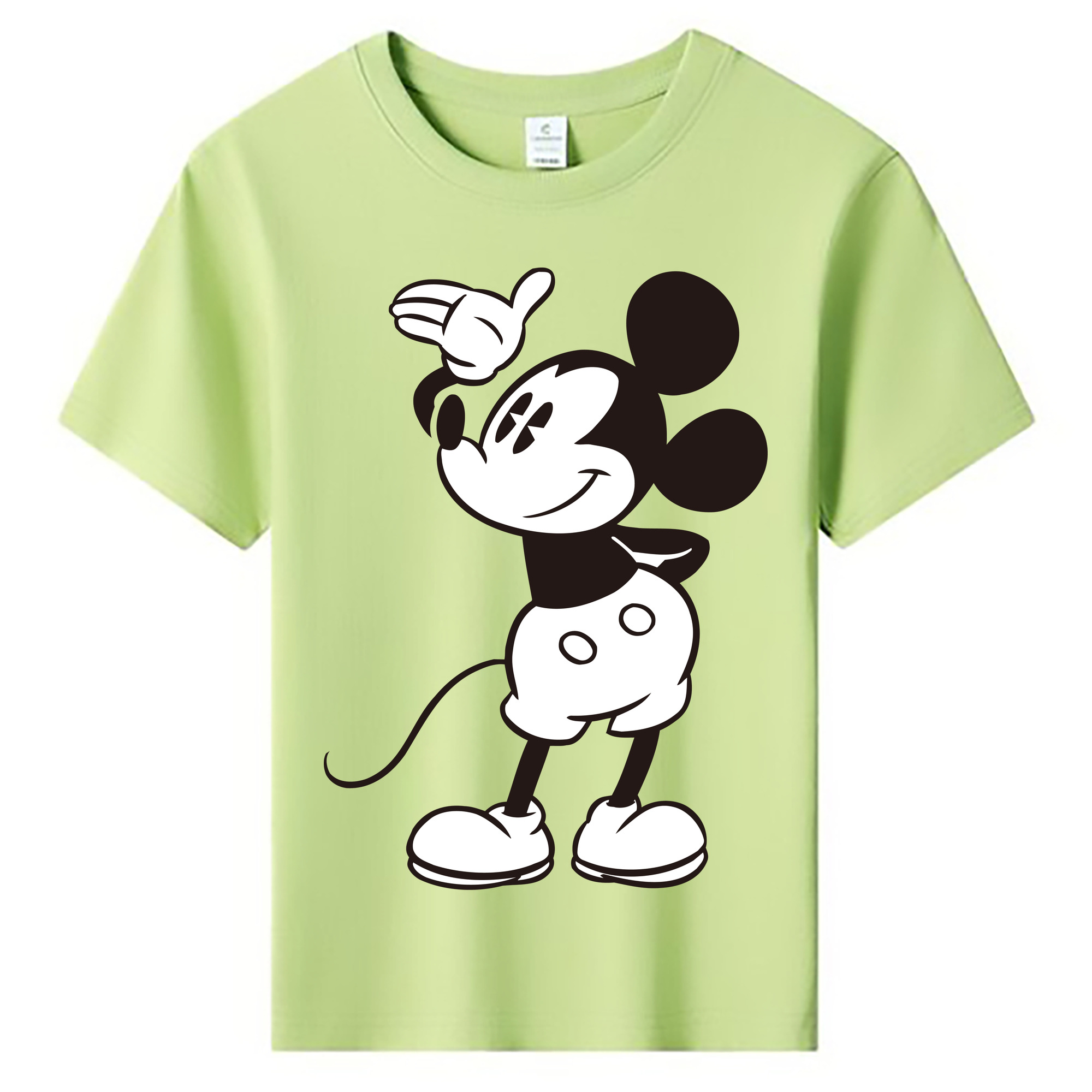 ミッキーマウス Mickey Mouse 綿100％キッズTシャツ（フロントプリント）